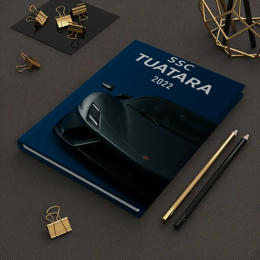 SSC Tuatara Supercar Dark Blue Background – Notebooks