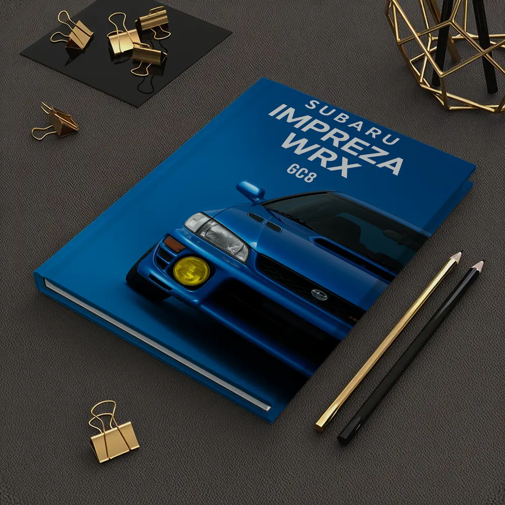Subaru Impreza WRX GC8 Blue Background – Notebooks