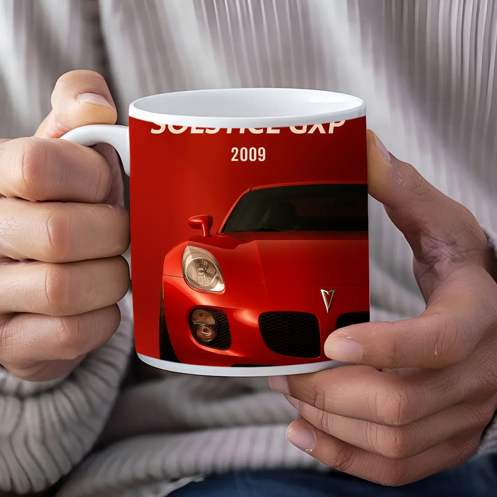 Pontiac Solstice GXP Red Bold Front View – Mugs