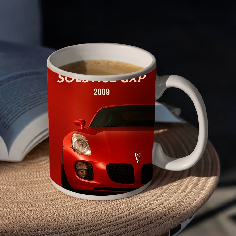 Pontiac Solstice GXP Red Bold Front View – Mugs