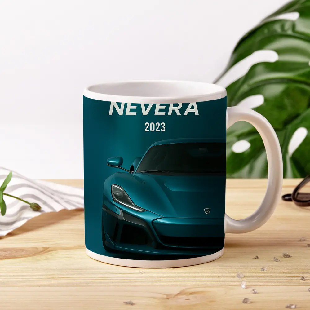 Rimac Nevera Electric Hypercar Teal Studio – Mugs