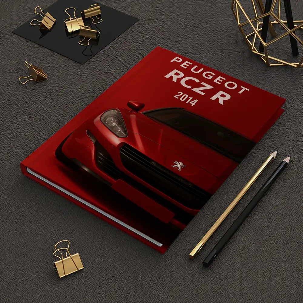 Peugeot RCZ R Front View Red Background – Notebooks