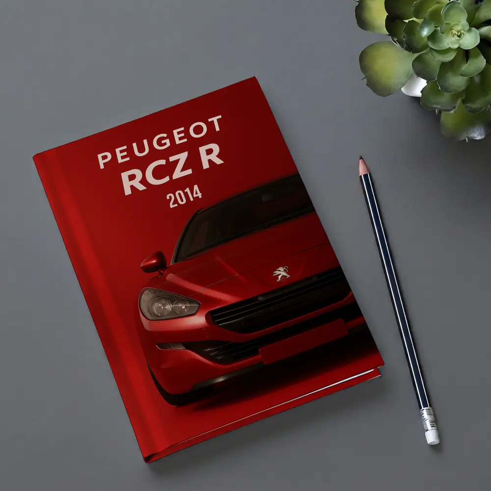 Peugeot RCZ R Front View Red Background – Notebooks