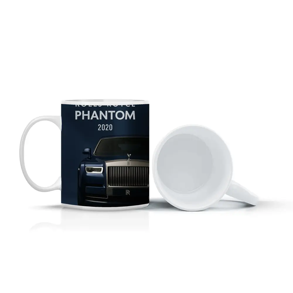 Rolls Royce Phantom Dark Blue Front View – Mugs