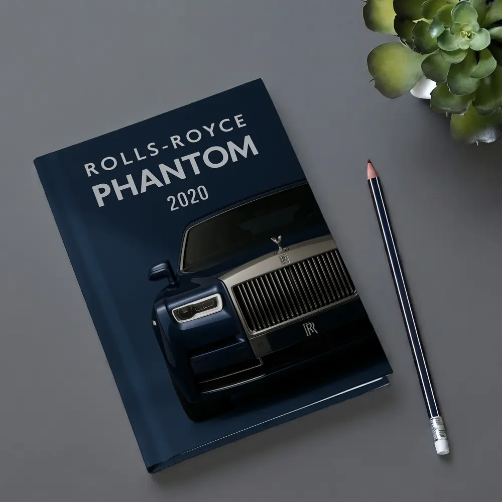 Rolls Royce Phantom Dark Blue Front View – Notebooks
