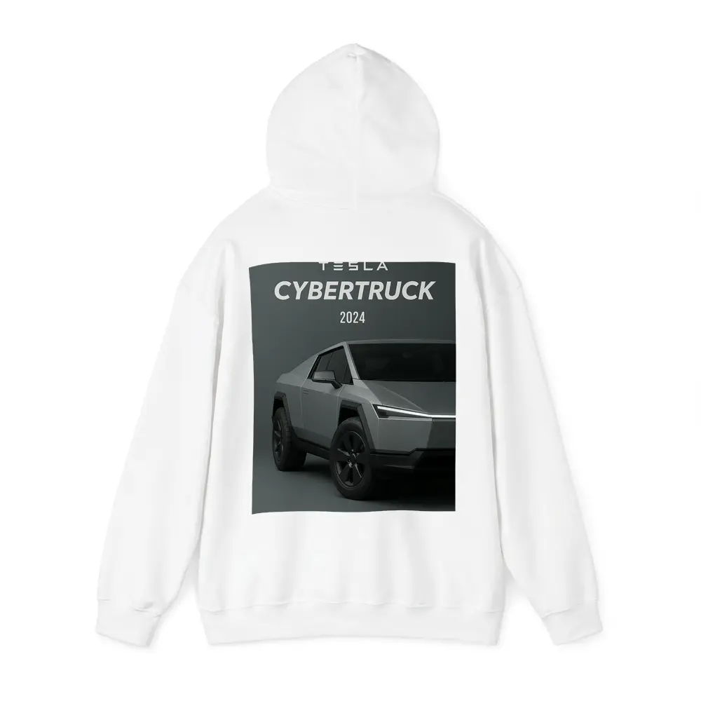 Tesla Cybertruck 2024 Gray Studio Shot – Hoodies