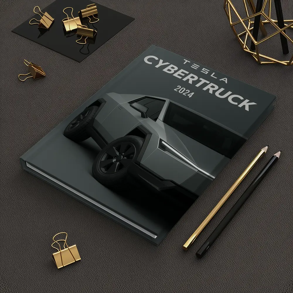 Tesla Cybertruck 2024 Gray Studio Shot – Notebooks