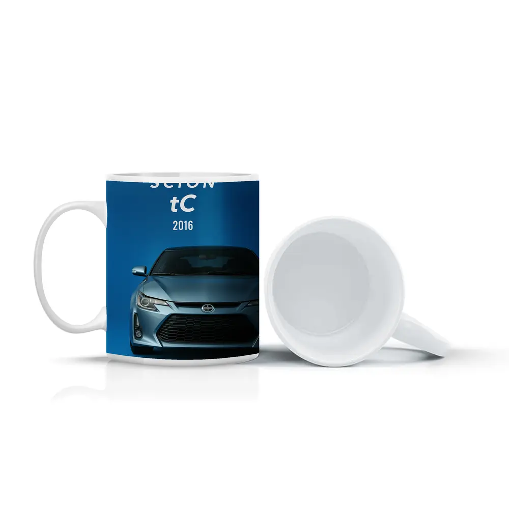 Scion tC 2016 Blue Studio Front View – Mugs