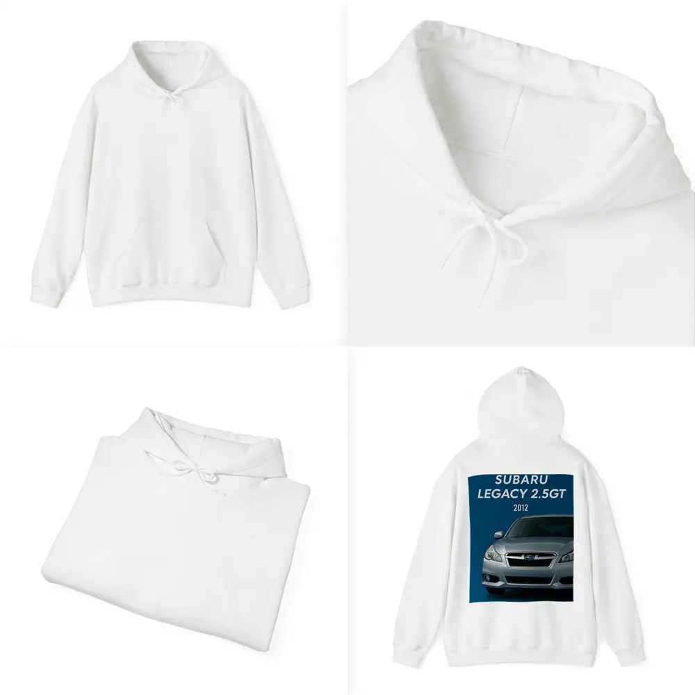 2012 Subaru Legacy GT Blue Background – Hoodies