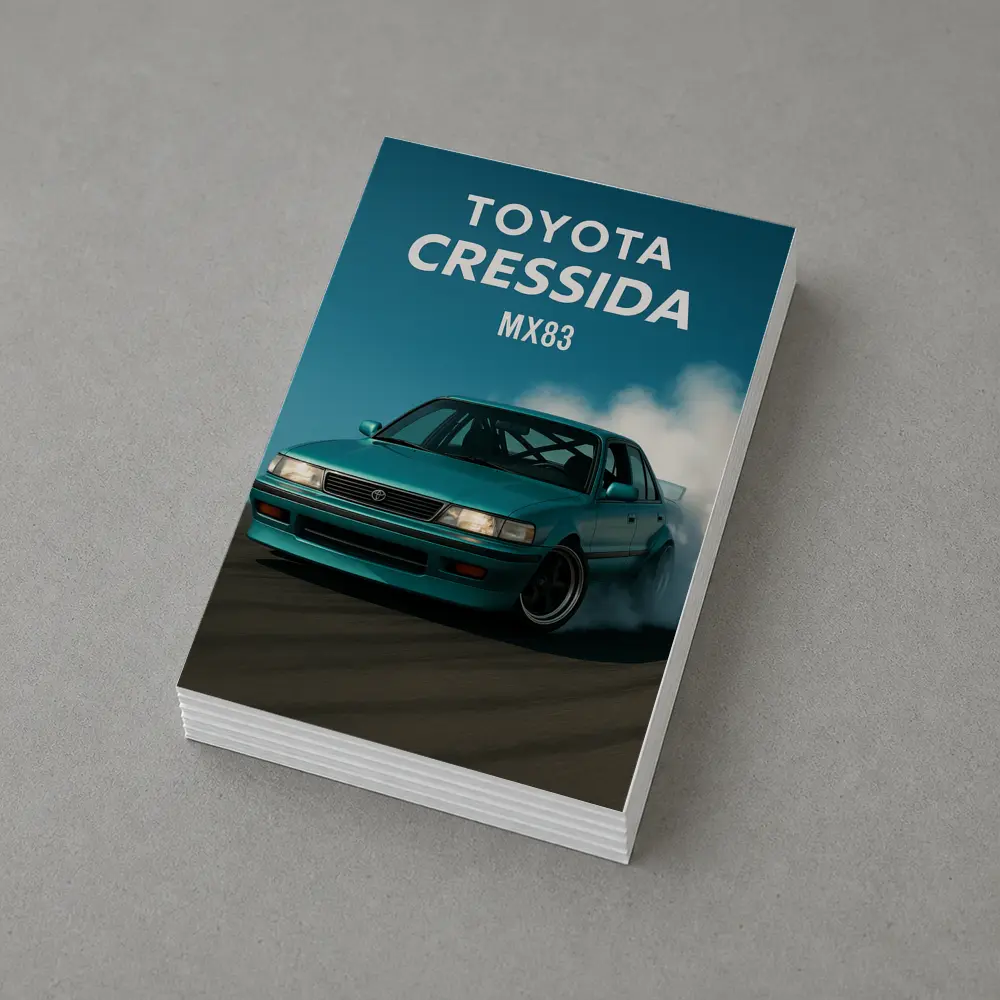 Toyota Cressida MX83 Drifting Smoke Blue – Postcards