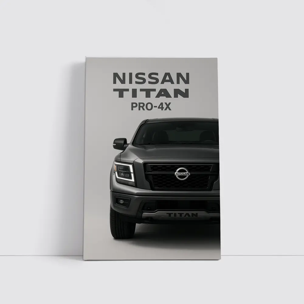 Nissan Titan Pro-4X Truck Gray Studio – Wall Art