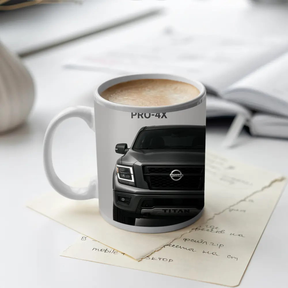 Nissan Titan Pro-4X Truck Gray Studio – Mugs