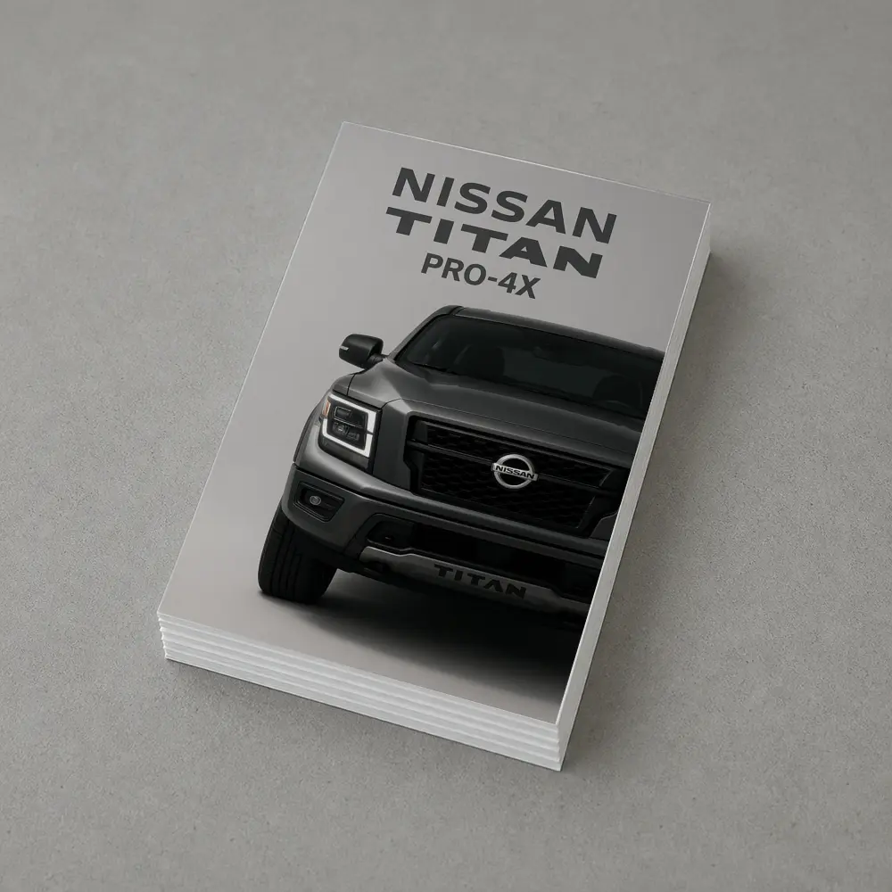 Nissan Titan Pro-4X Truck Gray Studio – Postcards