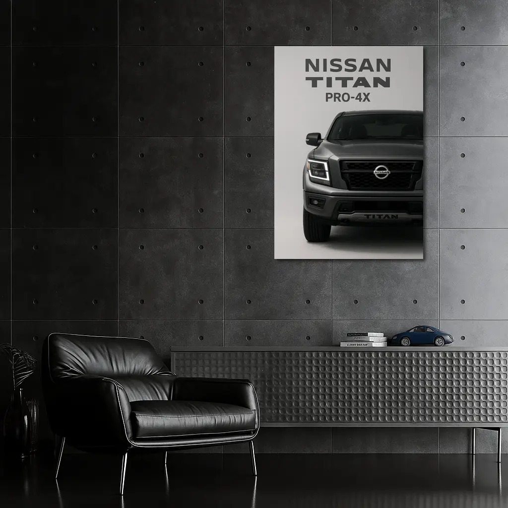 Nissan Titan Pro-4X Truck Gray Studio – Wall Art