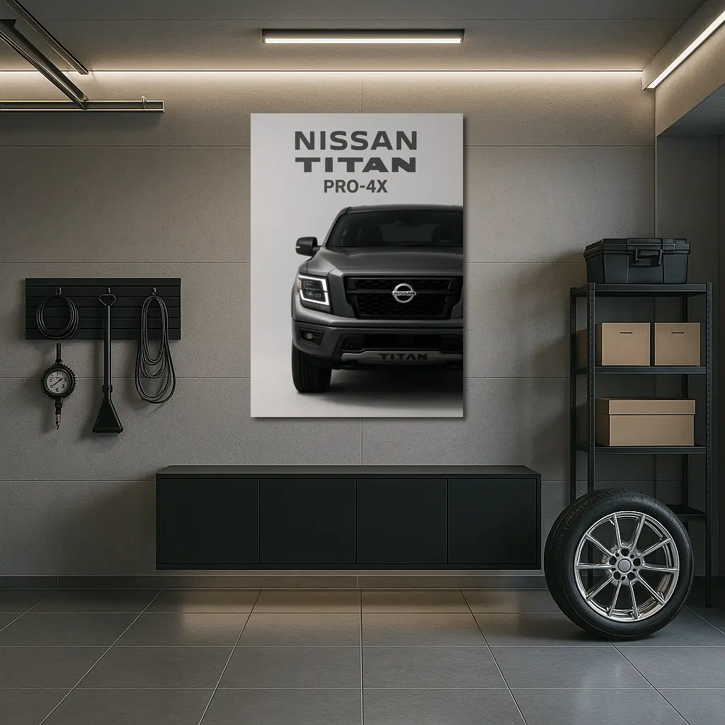 Nissan Titan Pro-4X Truck Gray Studio – Wall Art