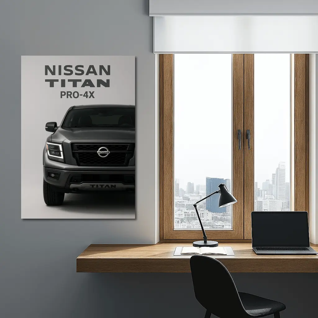 Nissan Titan Pro-4X Truck Gray Studio – Wall Art