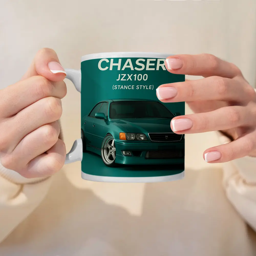 Toyota Chaser JZX100 Stance Style Teal – Mugs