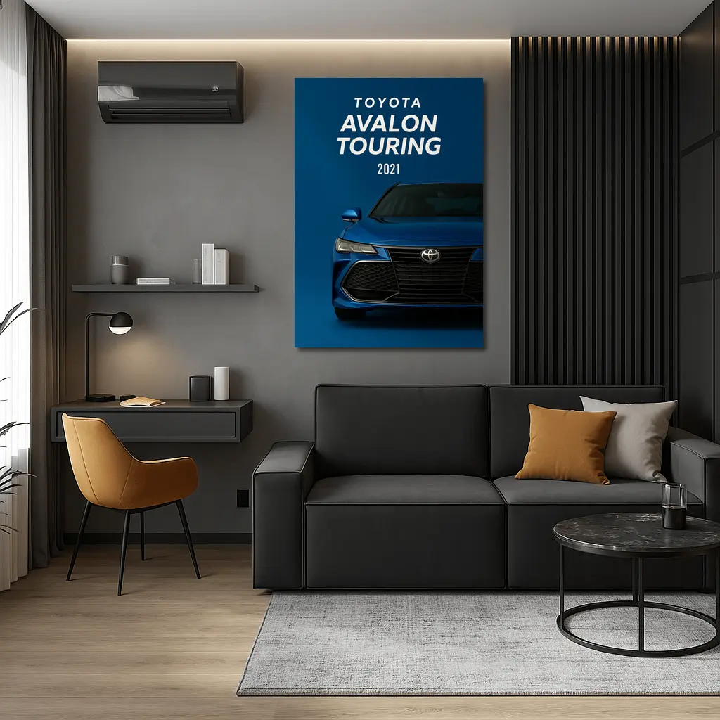 2021 Toyota Avalon Touring Blue Front View – Wall Art