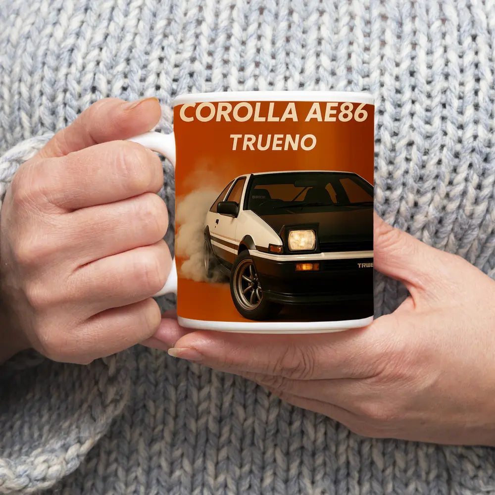 Toyota Corolla AE86 Trueno Burning Orange – Mugs