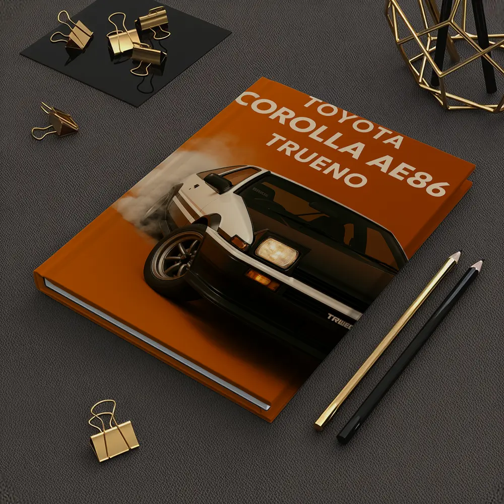 Toyota Corolla AE86 Trueno Burning Orange – Notebooks