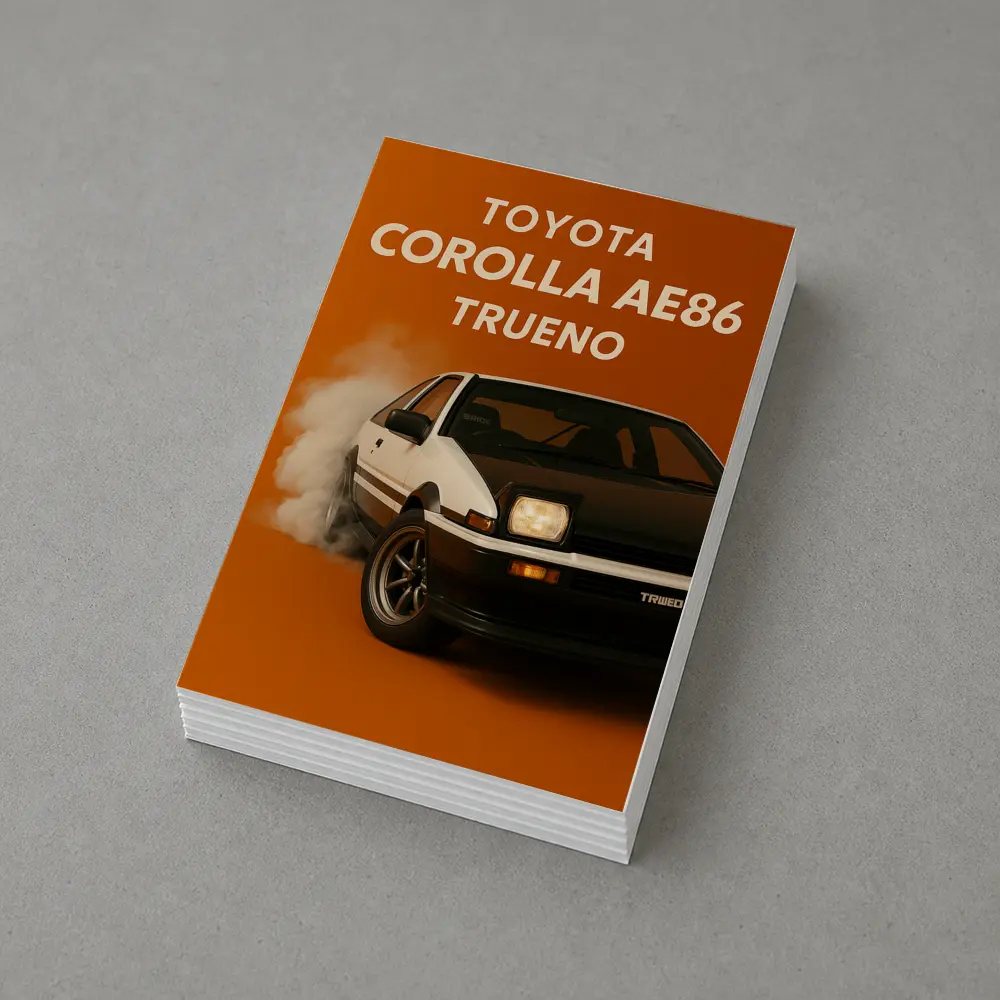 Toyota Corolla AE86 Trueno Burning Orange – Postcards