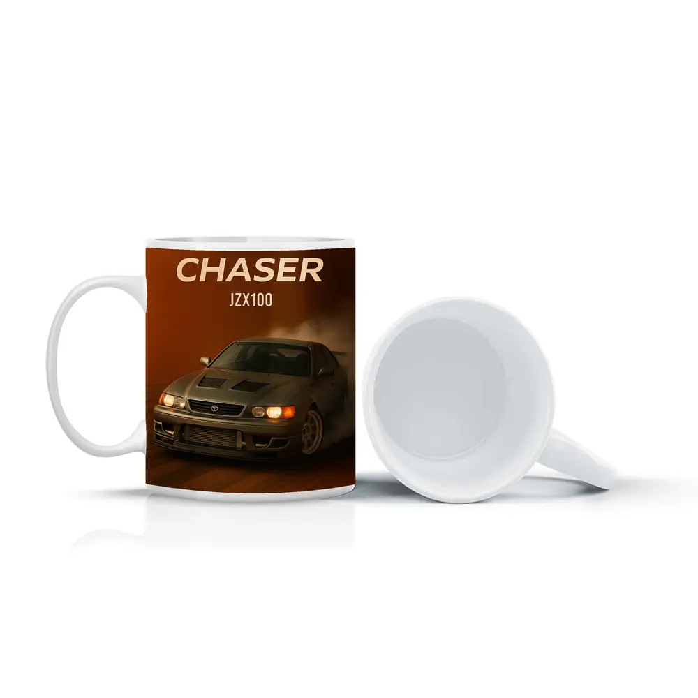 Toyota Chaser JZX100 Drifting Orange Smoke – Mugs