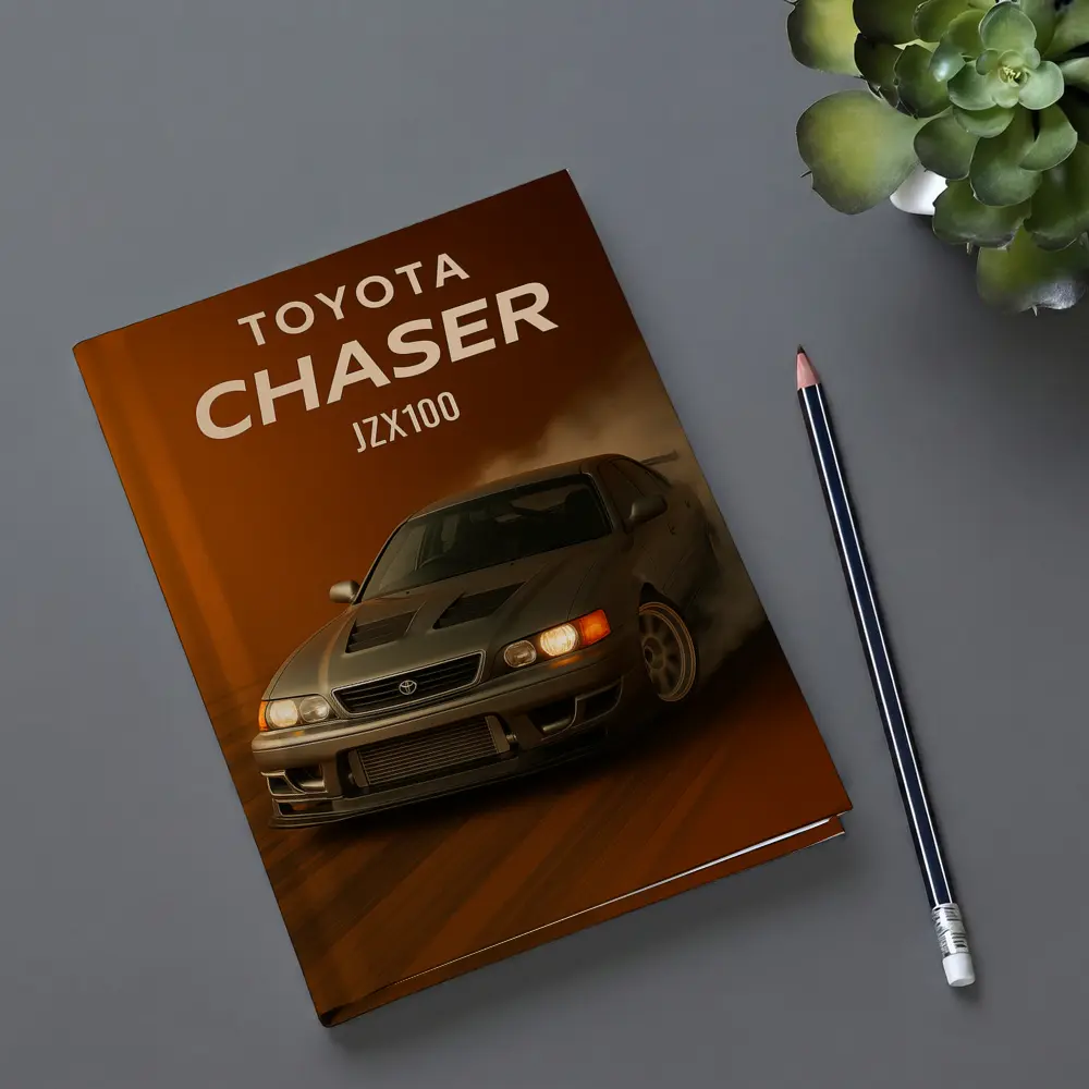 Toyota Chaser JZX100 Drifting Orange Smoke – Notebooks