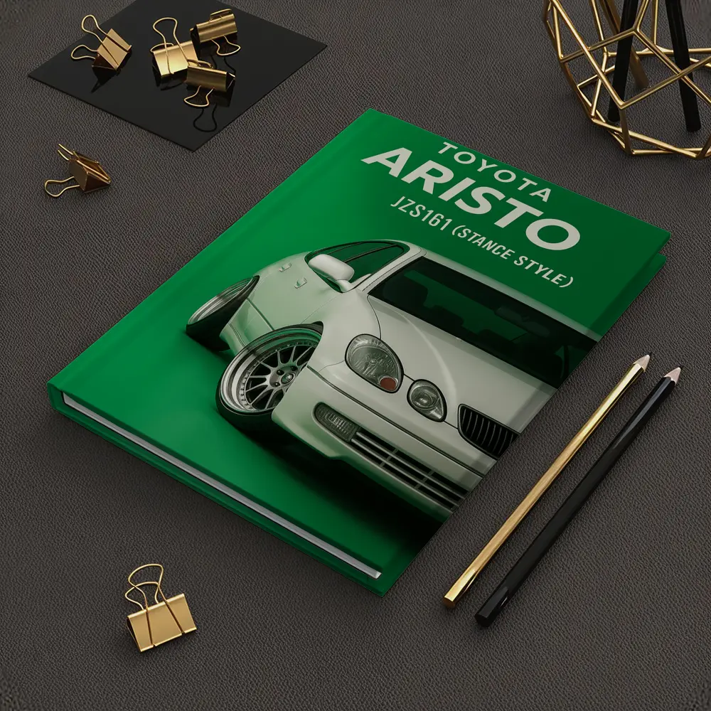 Toyota Aristo JZS161 Stance Style Green Background – Notebooks