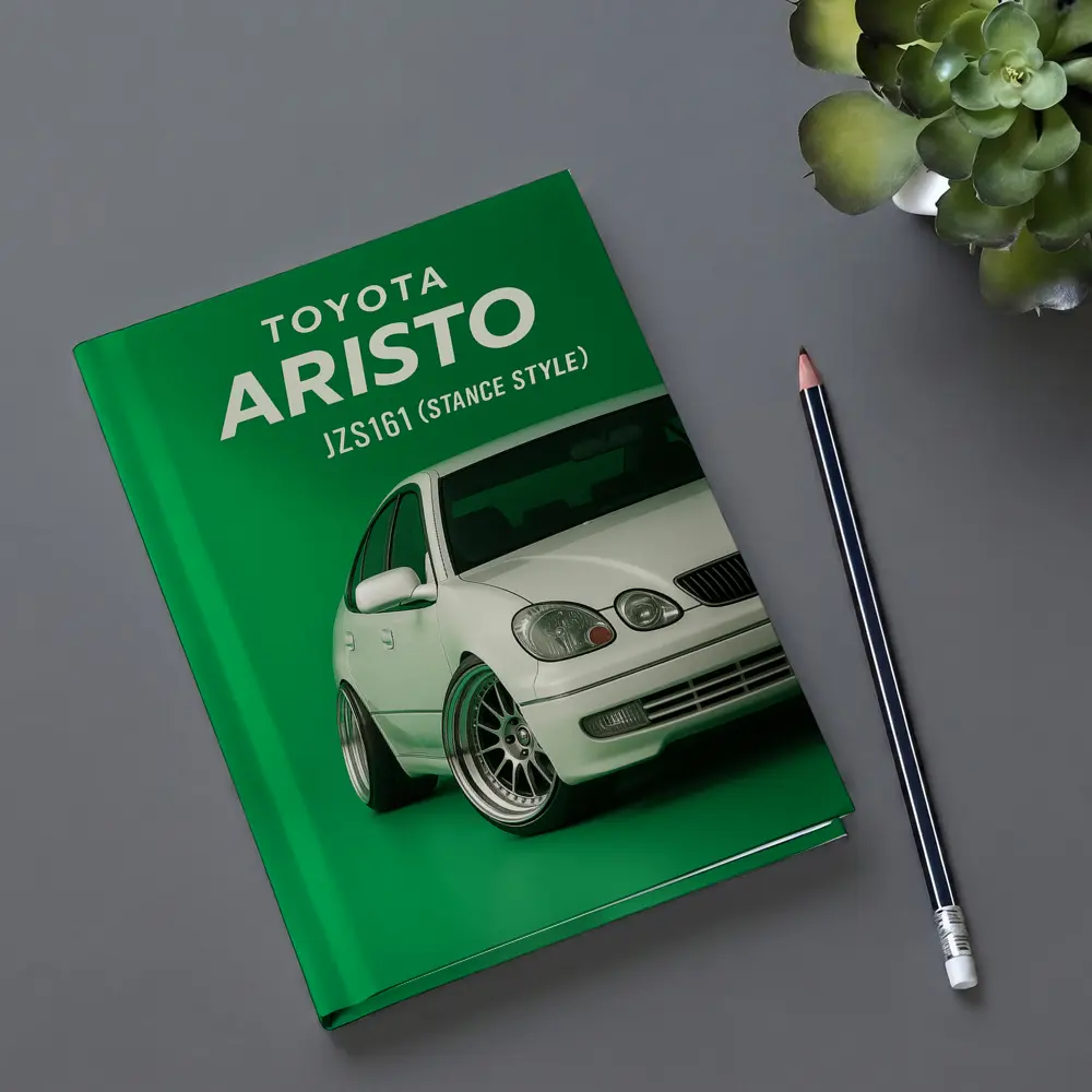 Toyota Aristo JZS161 Stance Style Green Background – Notebooks