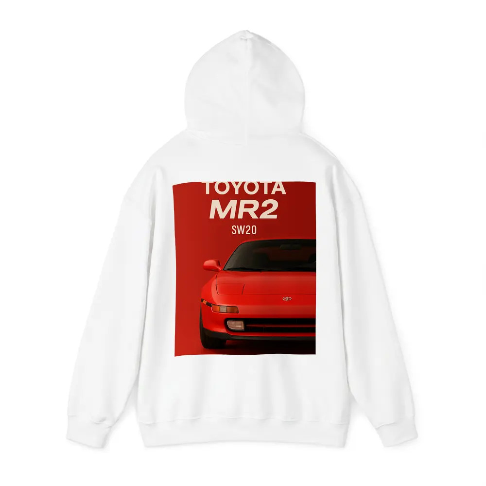 Toyota MR2 SW20 Red Sports Car Art – Hoodies