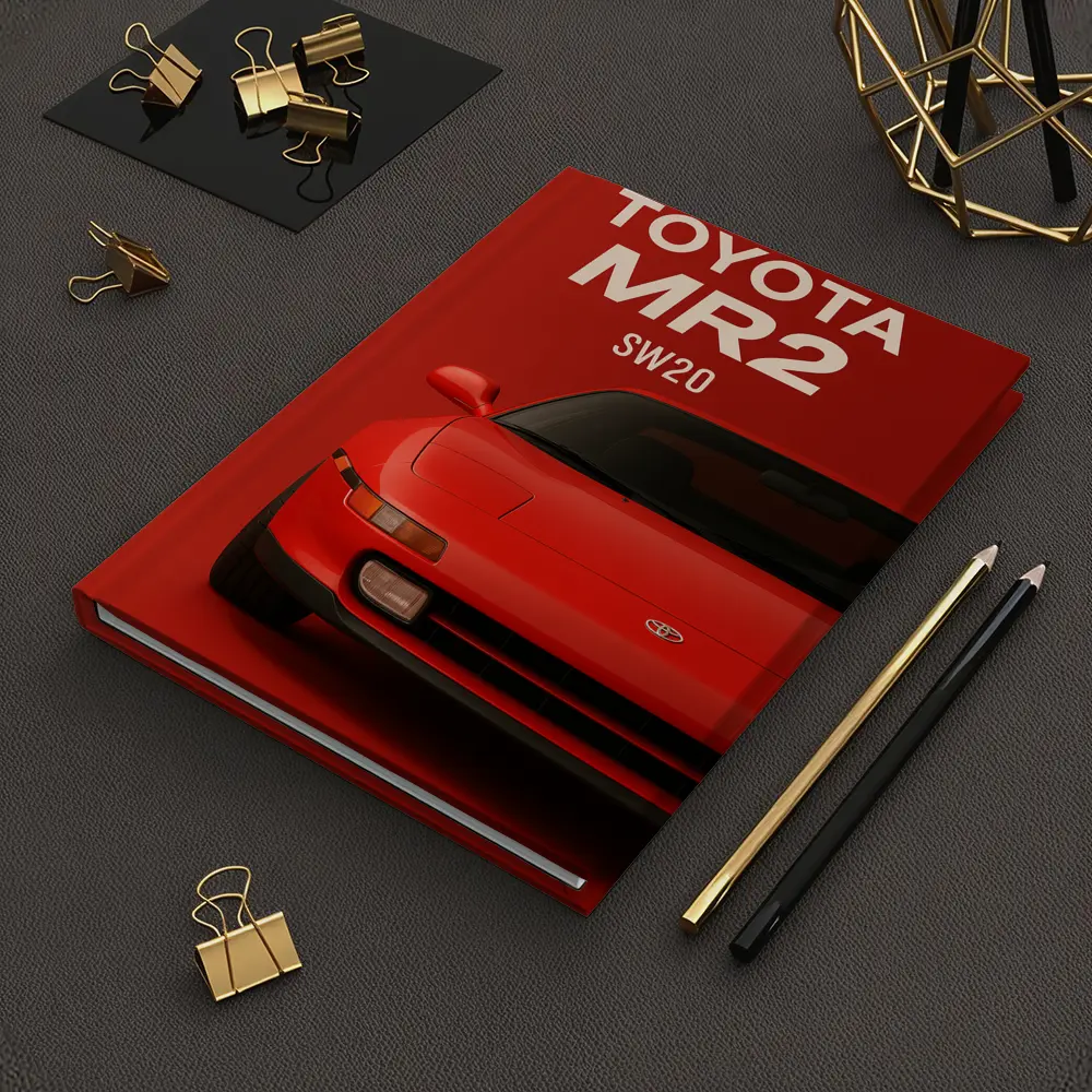 Toyota MR2 SW20 Red Sports Car Art – Notebooks