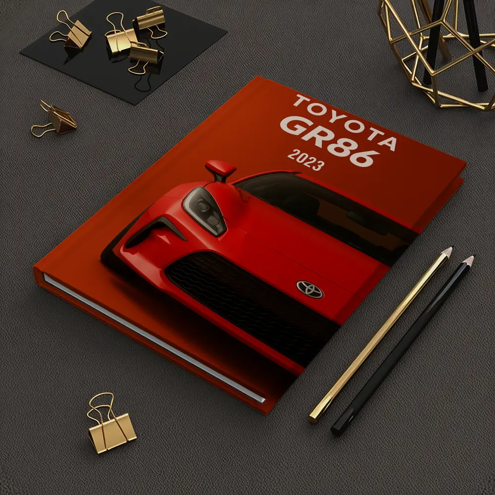 Toyota GR86 Red Sports Car Front View – Notebooks