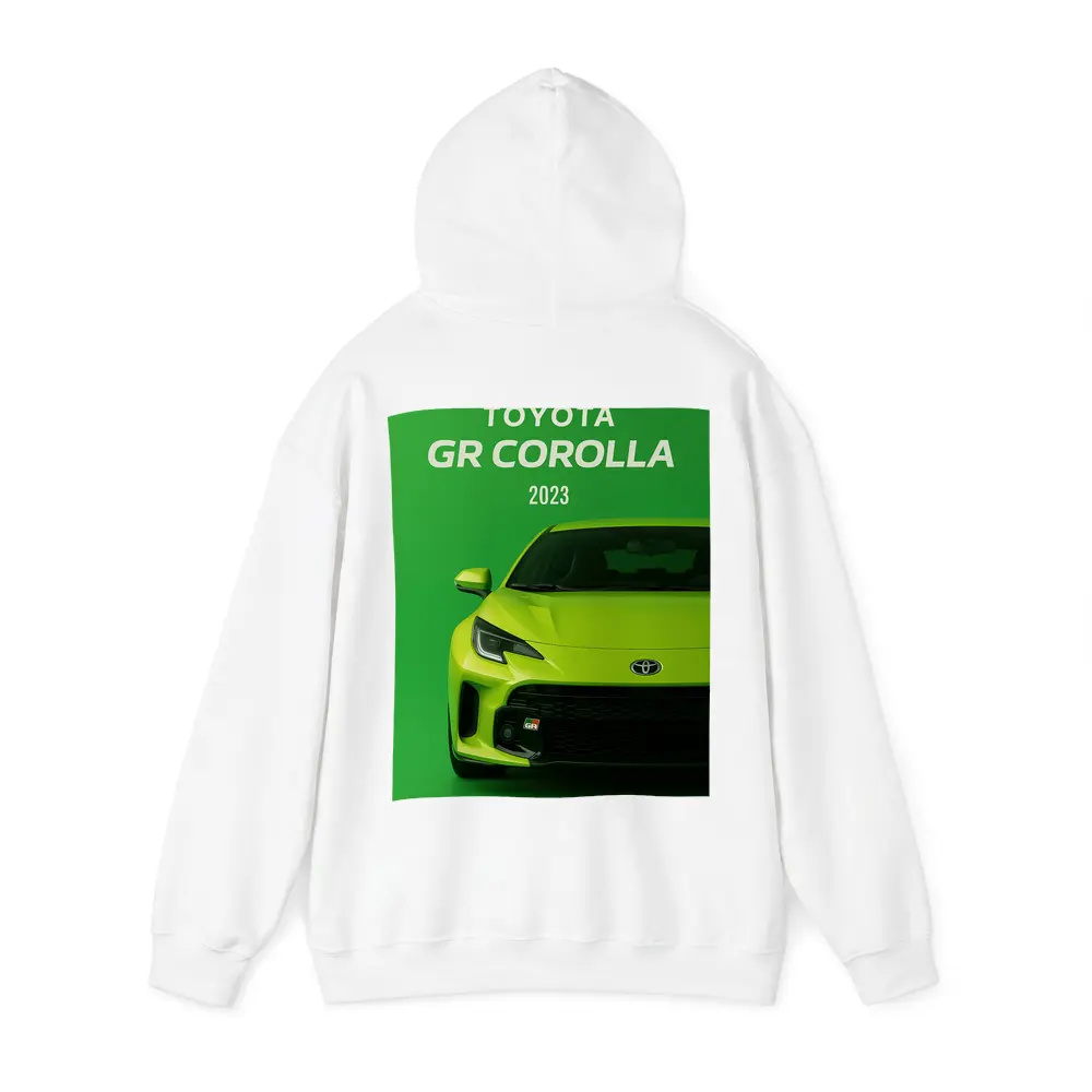 Toyota GR Corolla Green Front View Art – Hoodies