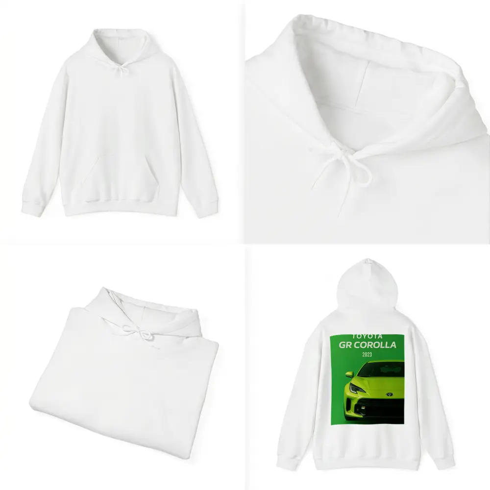 Toyota GR Corolla Green Front View Art – Hoodies