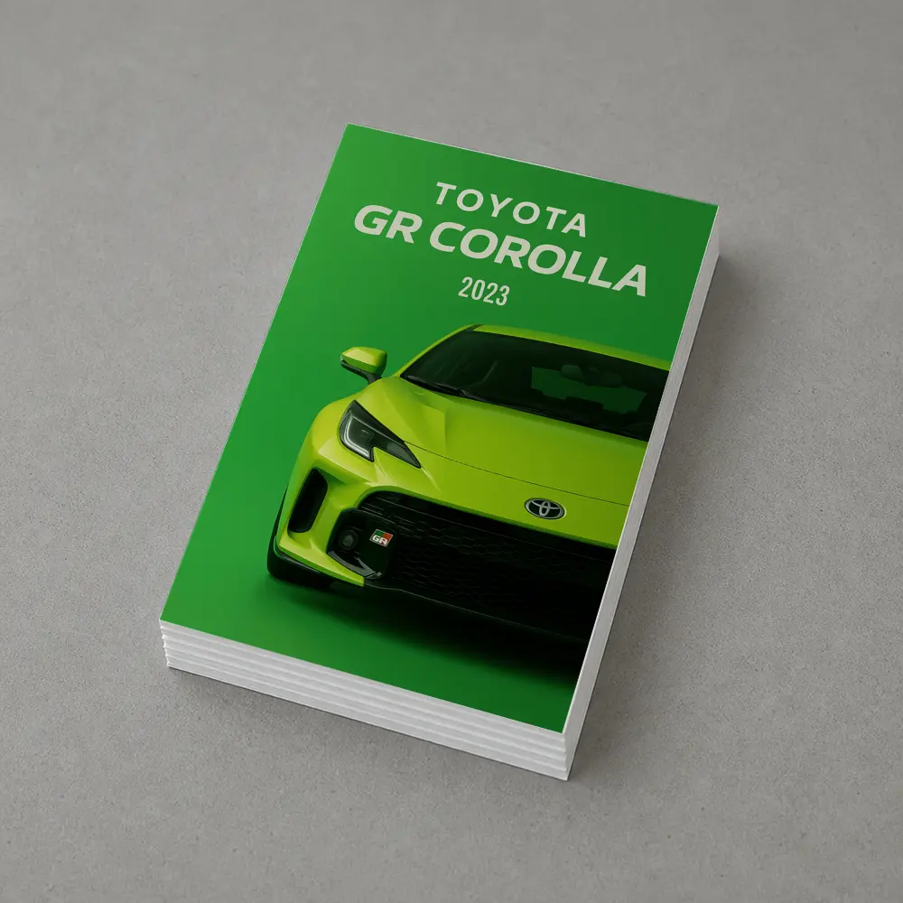 Toyota GR Corolla Green Front View Art – Postcards