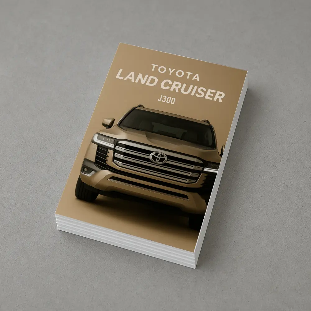 Toyota Land Cruiser J300 Front View Beige – Postcards