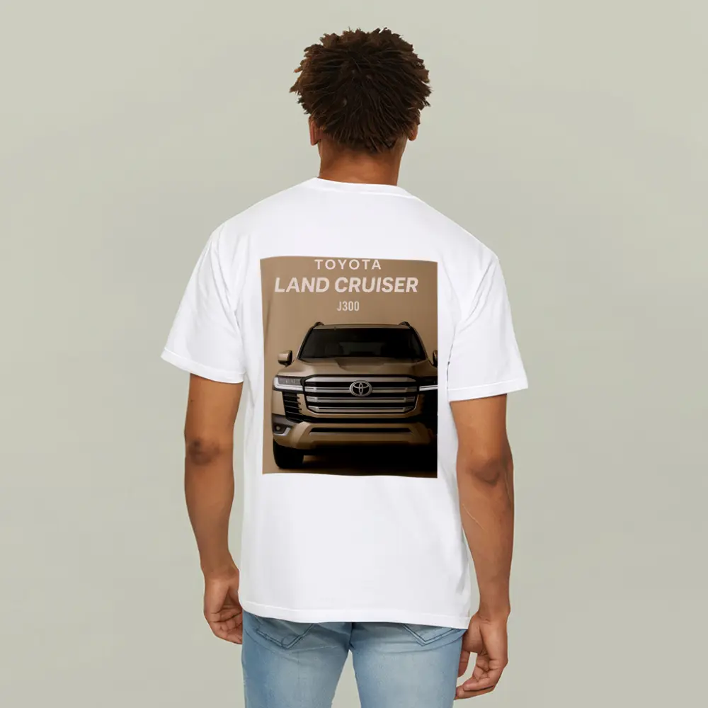 Toyota Land Cruiser J300 Front View Beige – T-Shirts