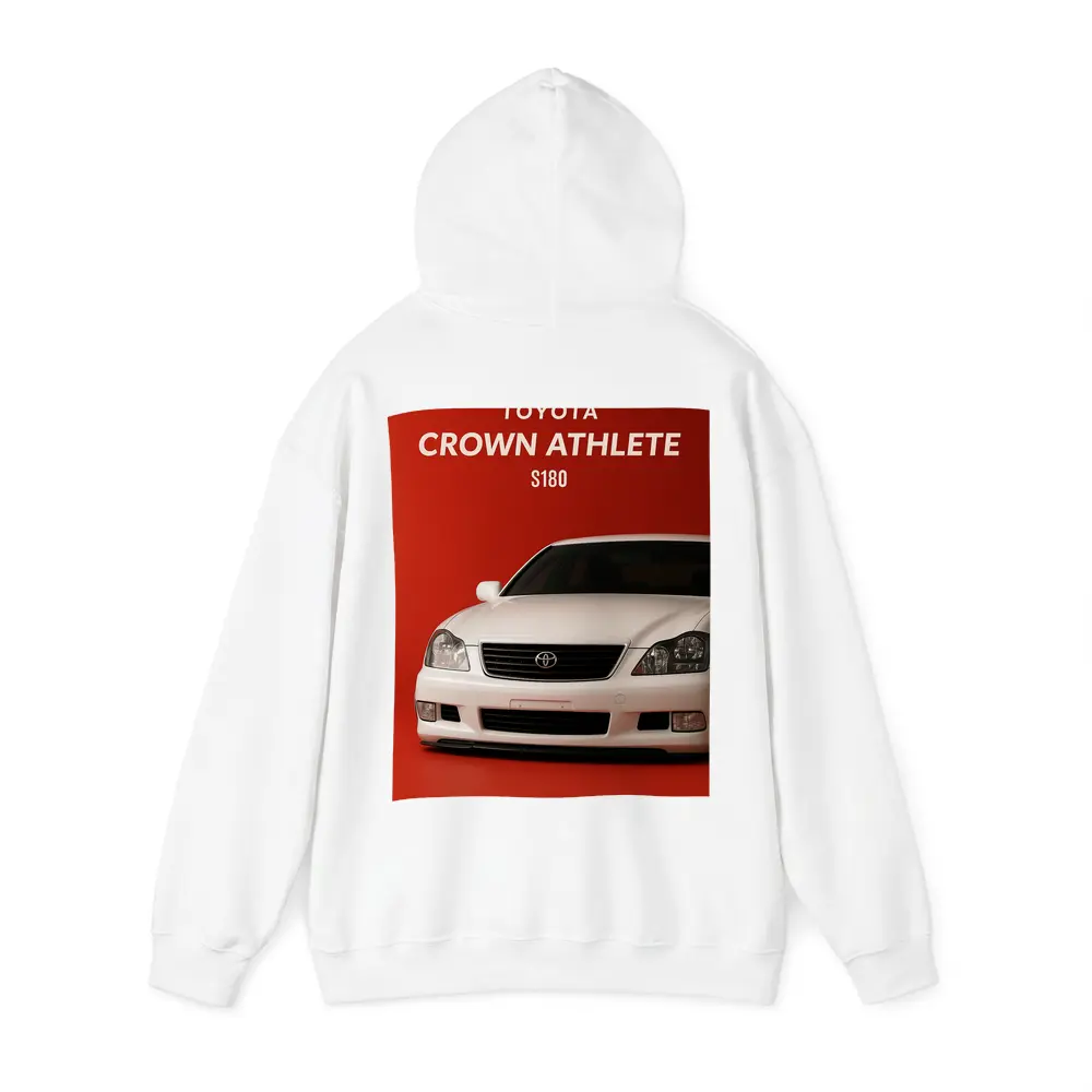 Toyota Crown Athlete S180 Red Background – Hoodies
