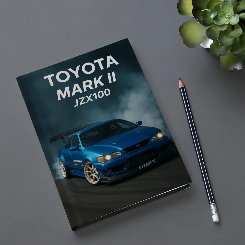 Toyota Mark II JZX100 Drift Blue Smoke – Notebooks