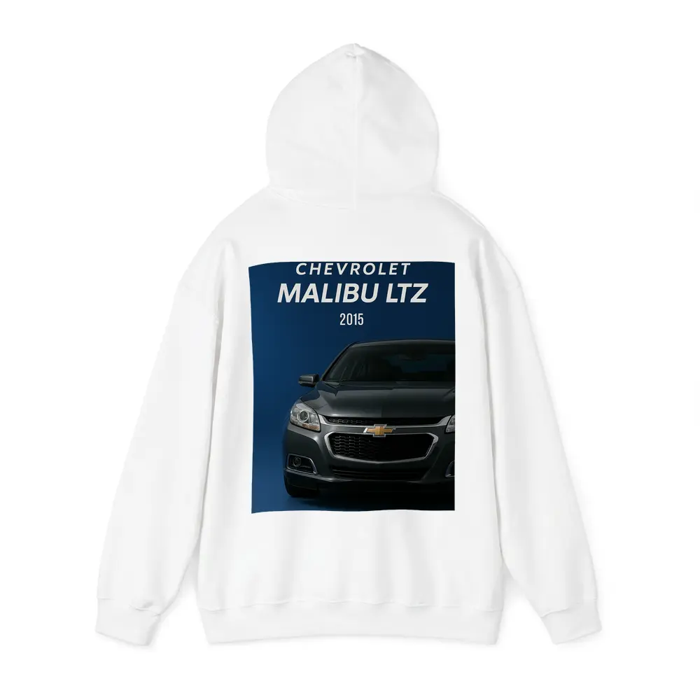 Chevrolet Malibu LTZ Front View Blue Background – Hoodies