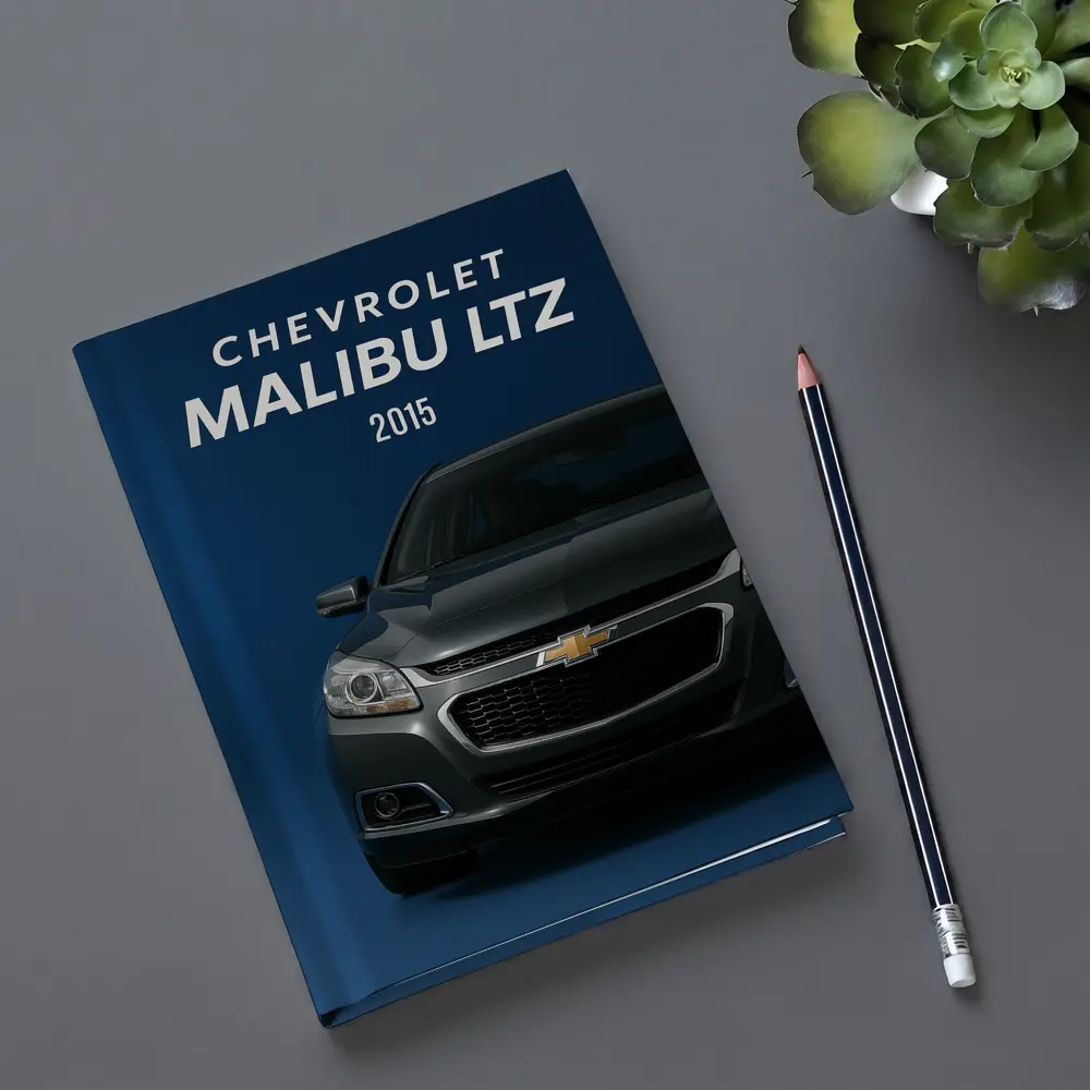 Chevrolet Malibu LTZ Front View Blue Background – Notebooks