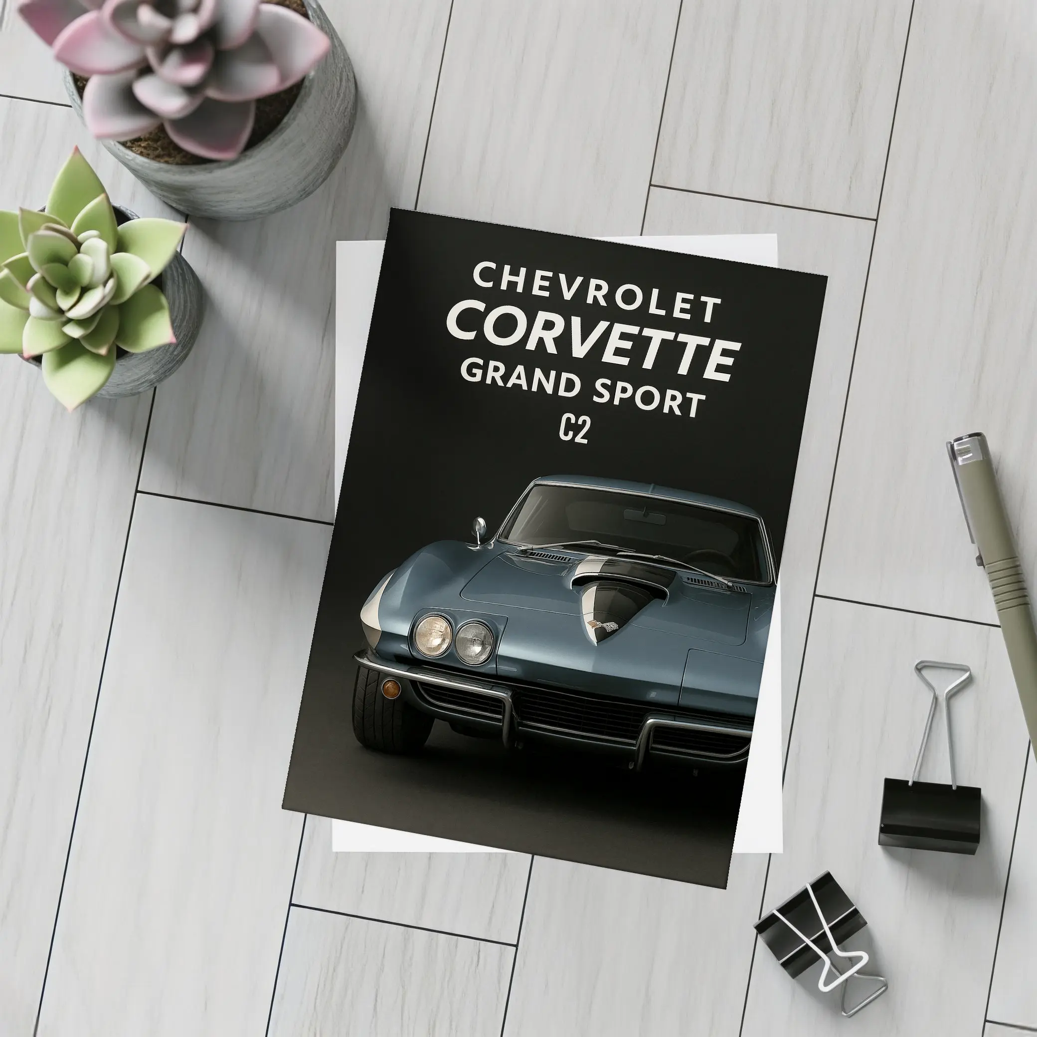 Chevrolet Corvette Grand Sport C2 Dark – Postcards