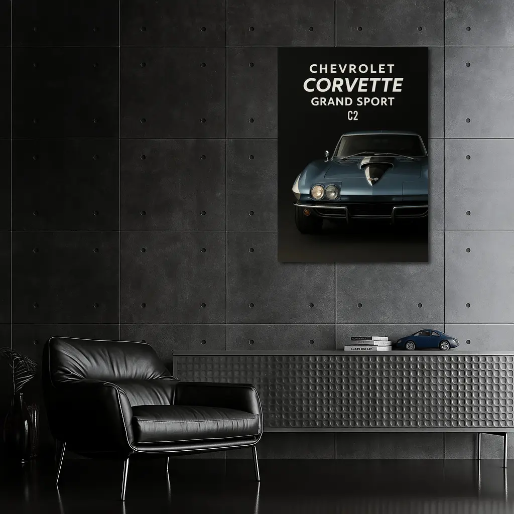 Chevrolet Corvette Grand Sport C2 Dark – Wall Art