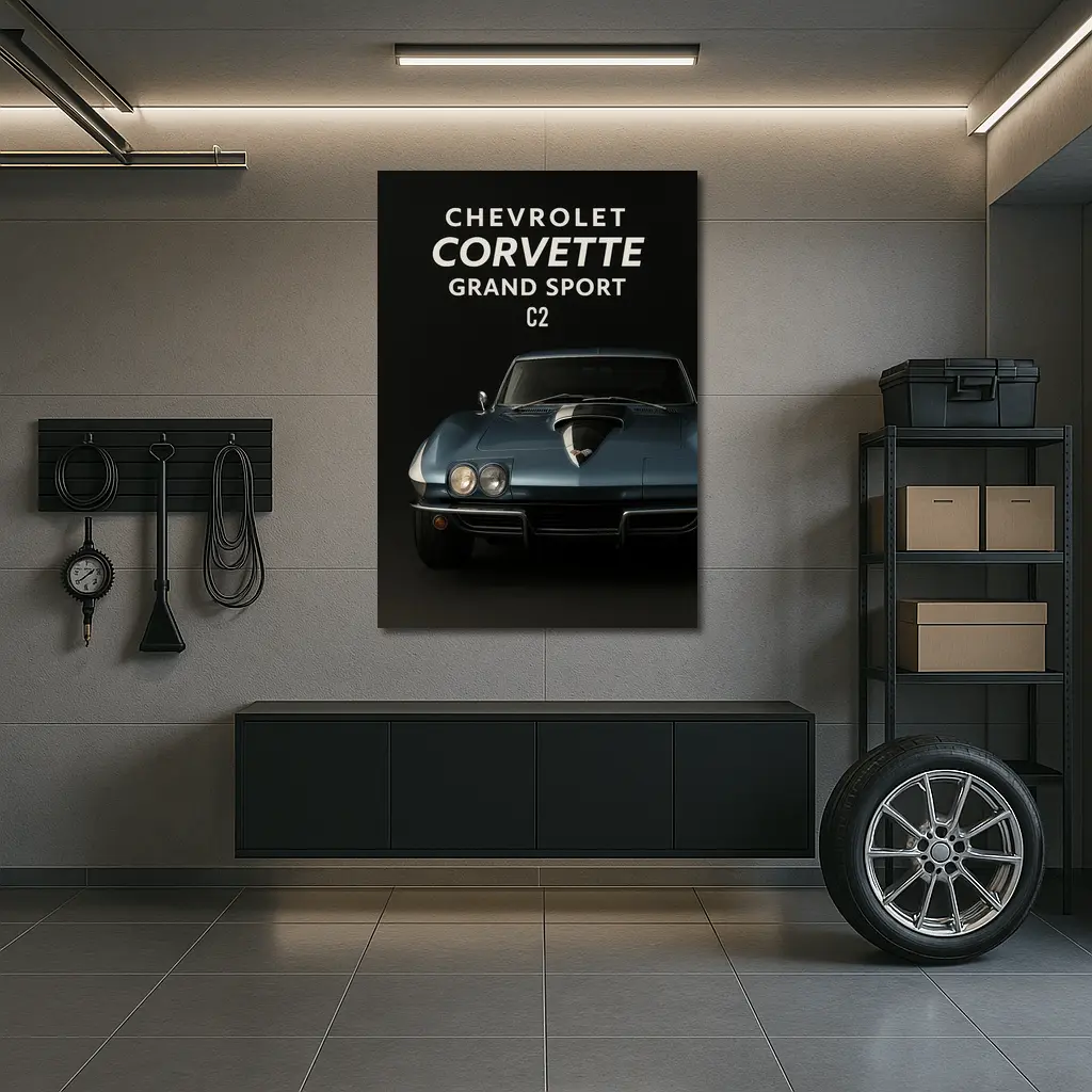 Chevrolet Corvette Grand Sport C2 Dark – Wall Art