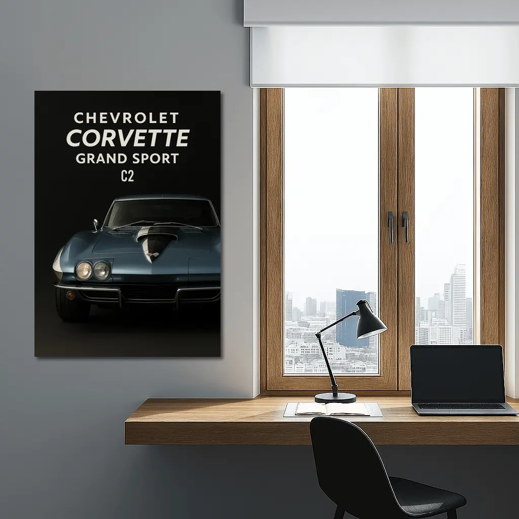 Chevrolet Corvette Grand Sport C2 Dark – Wall Art