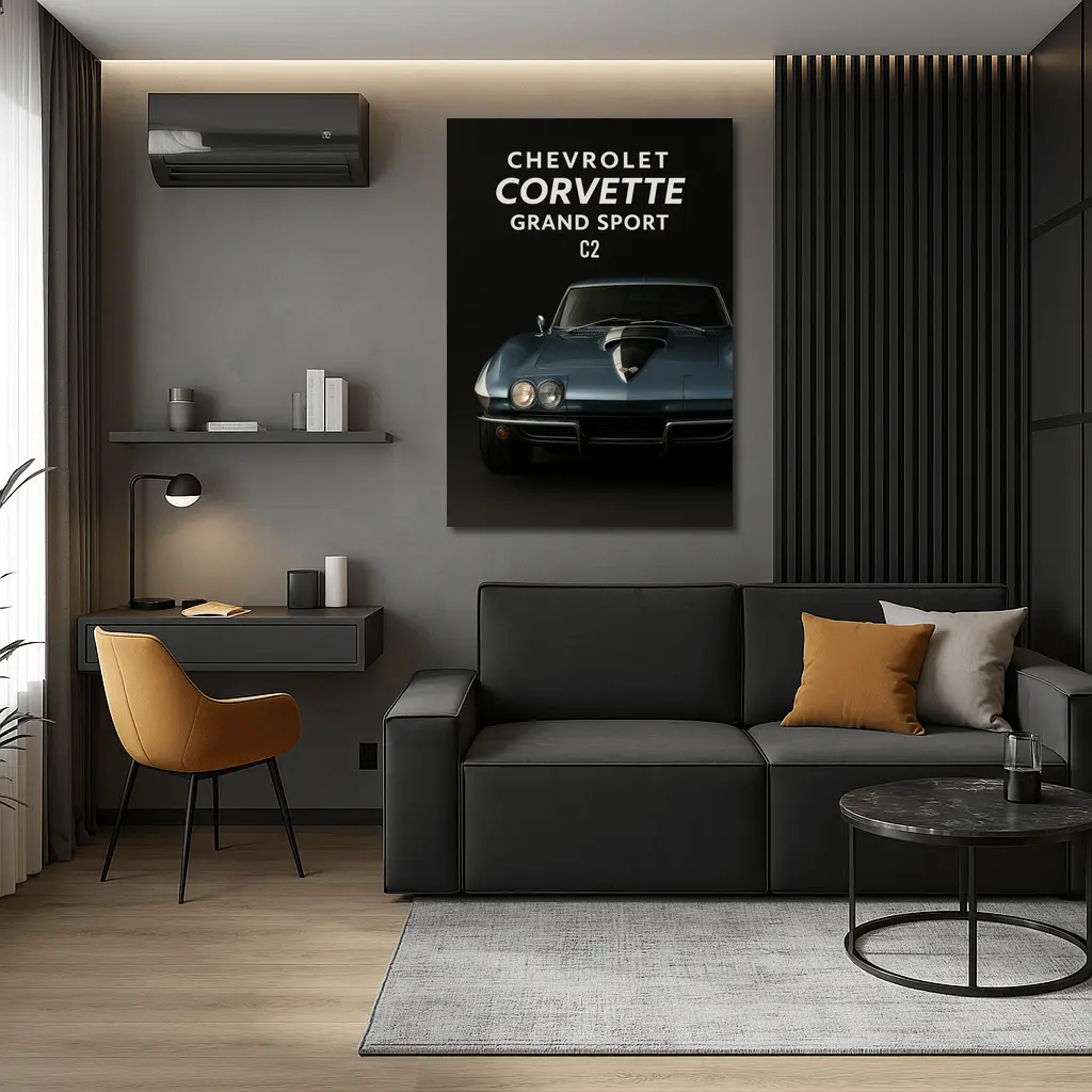 Chevrolet Corvette Grand Sport C2 Dark – Wall Art