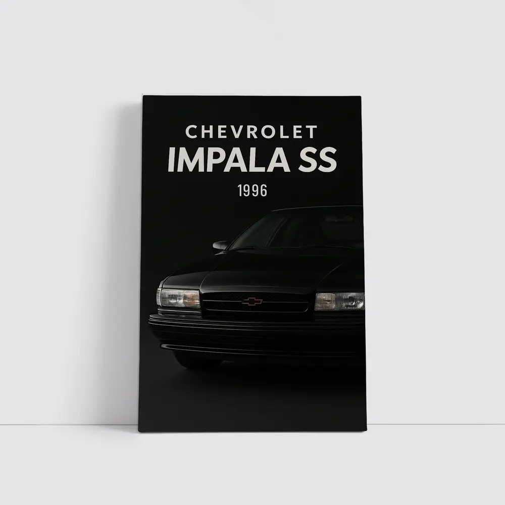 Chevrolet Impala SS Dark Studio Portrait – Wall Art