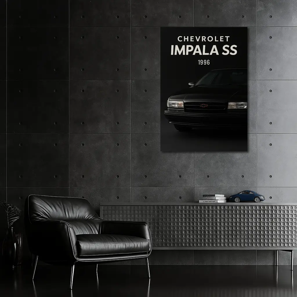 Chevrolet Impala SS Dark Studio Portrait – Wall Art