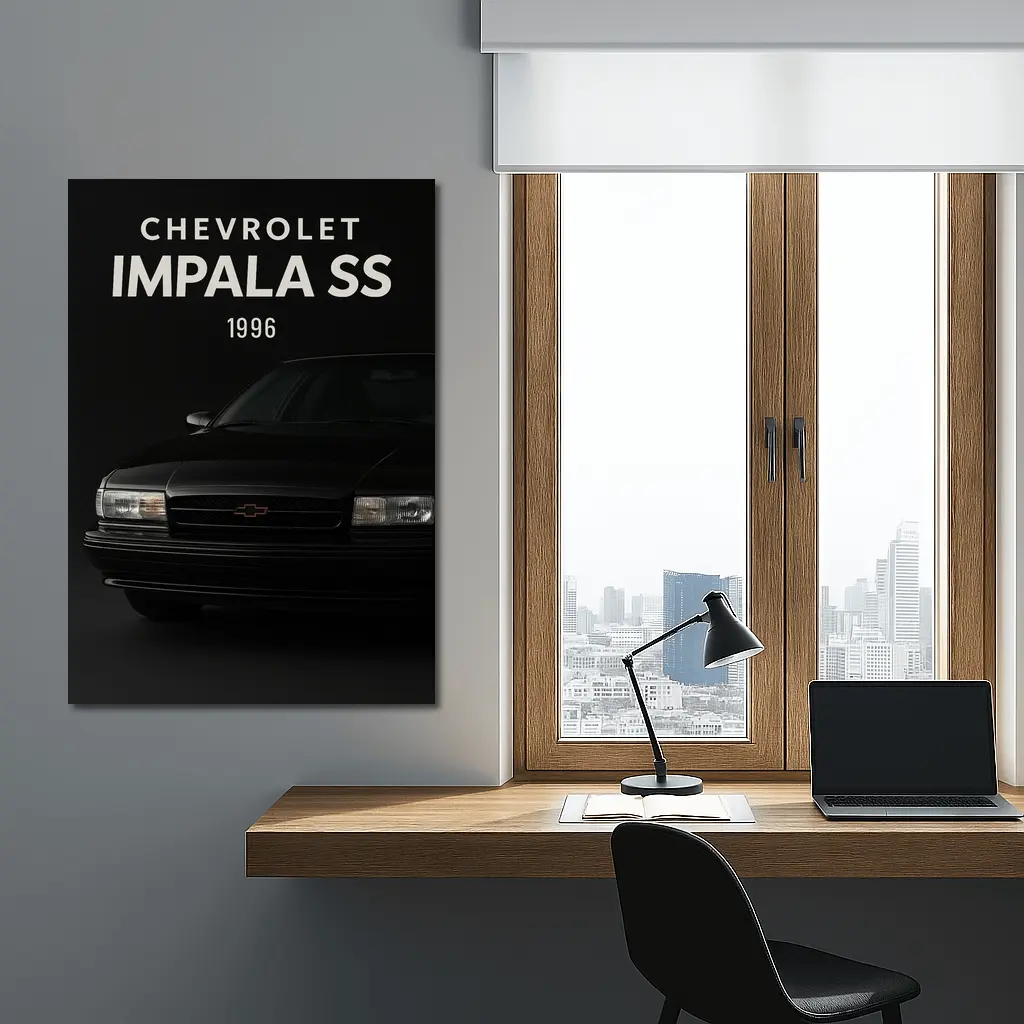 Chevrolet Impala SS Dark Studio Portrait – Wall Art