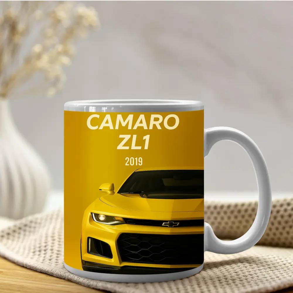 Chevrolet Camaro ZL1 Yellow Front View – Mugs